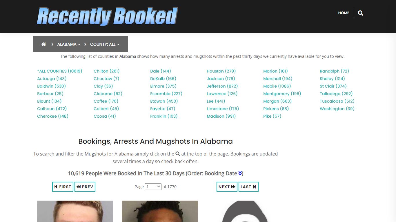 Recent bookings, Arrests, Mugshots in Alabama - Recently Booked